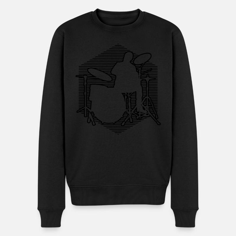 Batteur Batteur Batteur Percussions - Pull Premium bio Homme - noir