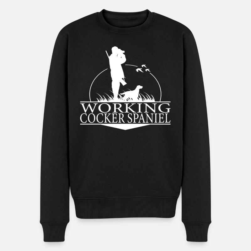 WORKING COCKER SPANIEL Jagdhunde Jäger Wilsigns - Männer Premium Bio Pullover - Schwarz
