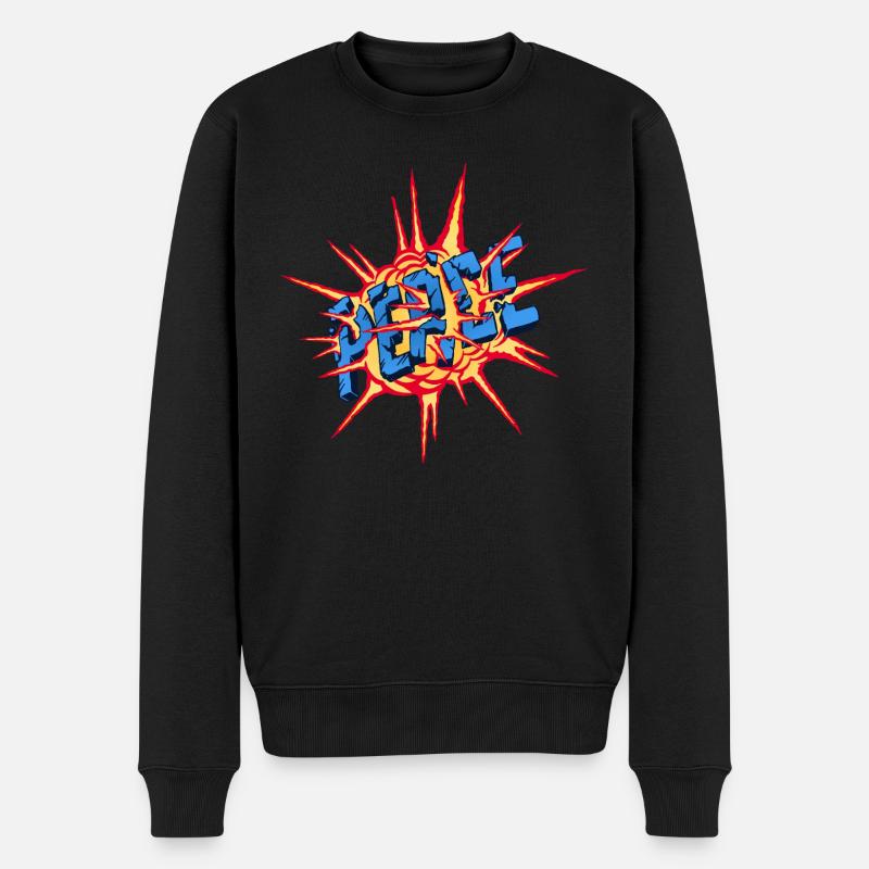 Bombe de la paix - Pull Premium bio Homme - noir