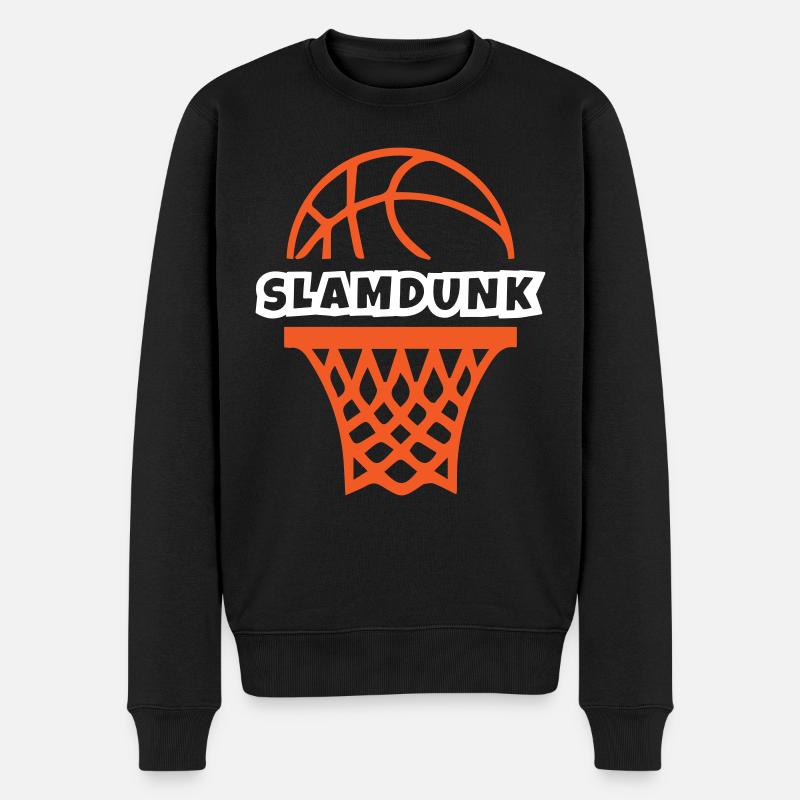 Basket-ball Slam Dunk - Pull Premium bio Homme - noir