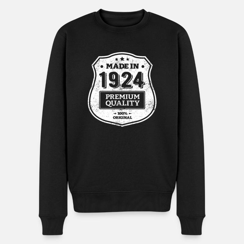 MADE IN 1924 - Pull Premium bio Homme - noir