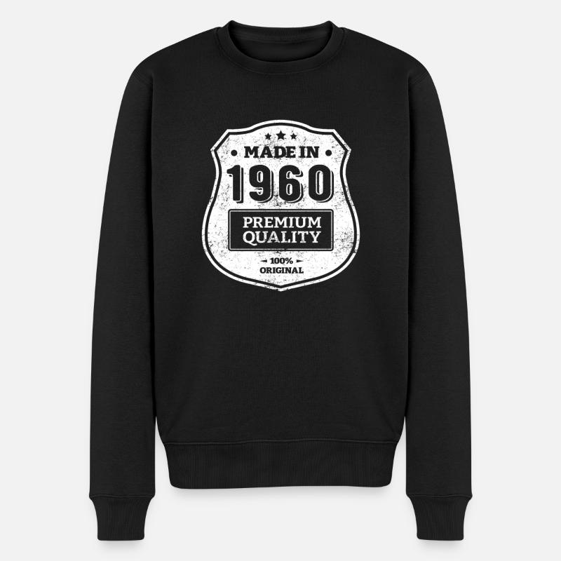 MADE IN 1960 - Pull Premium bio Homme - noir