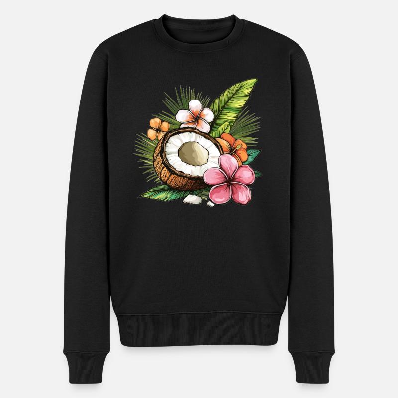 Noix de tropicale - Pull Premium bio Homme - noir