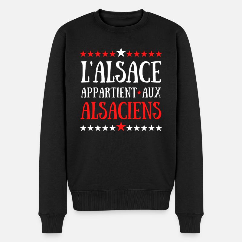 l'alsace appartient aux alsaciens - Pull Premium bio Homme - noir