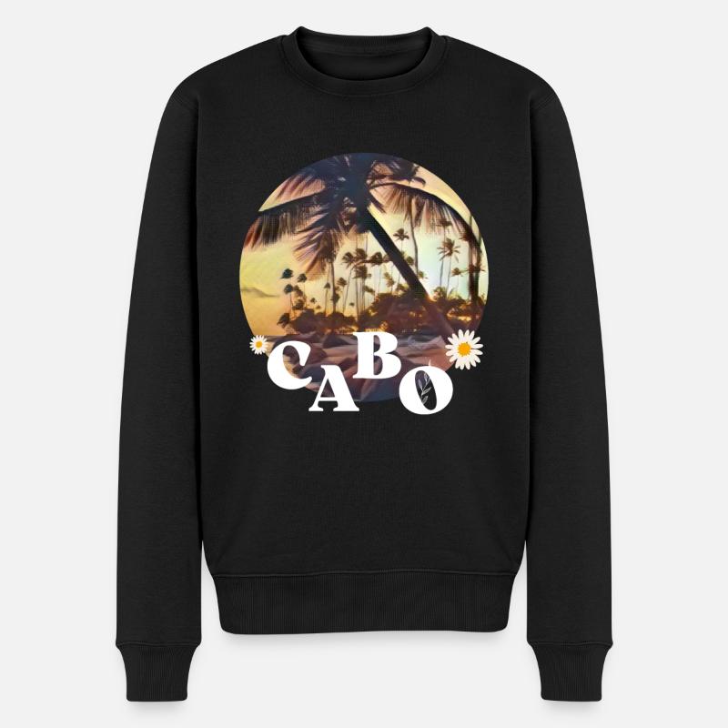 CABO STRAND - Männer Premium Bio Pullover - Schwarz