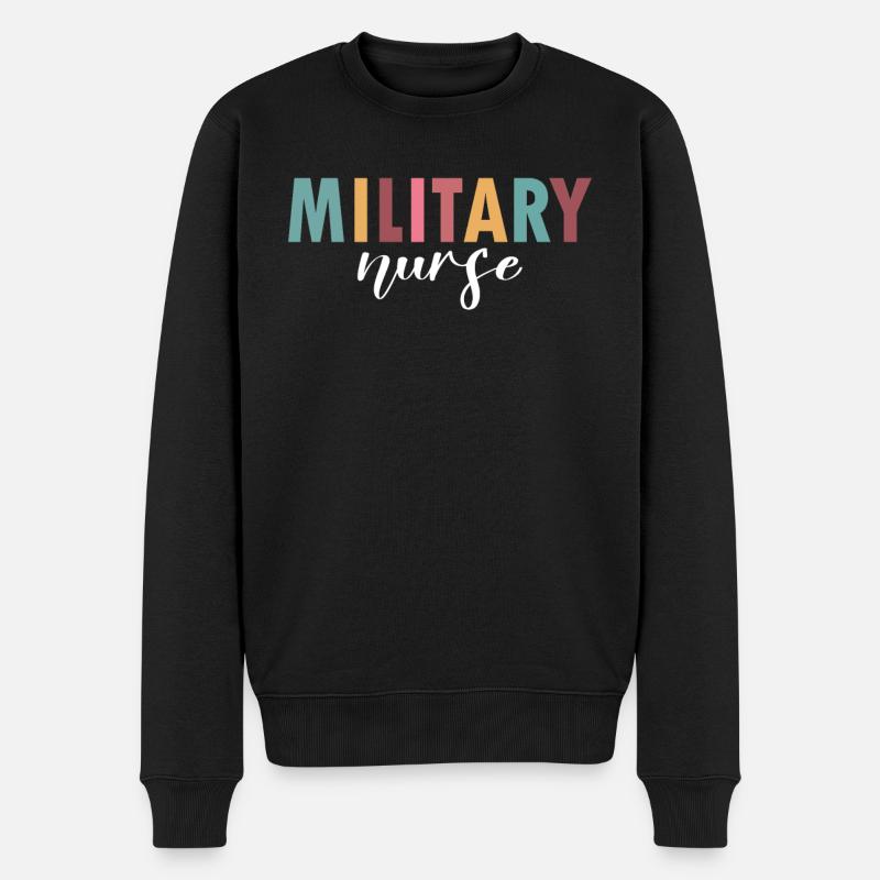 La vie d’une infirmière militaire - Pull Premium bio Homme - noir