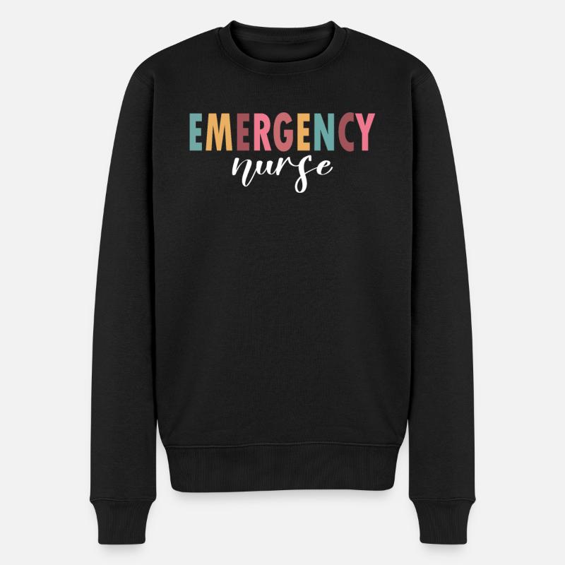 La vie d’une infirmière d’urgence - Pull Premium bio Homme - noir