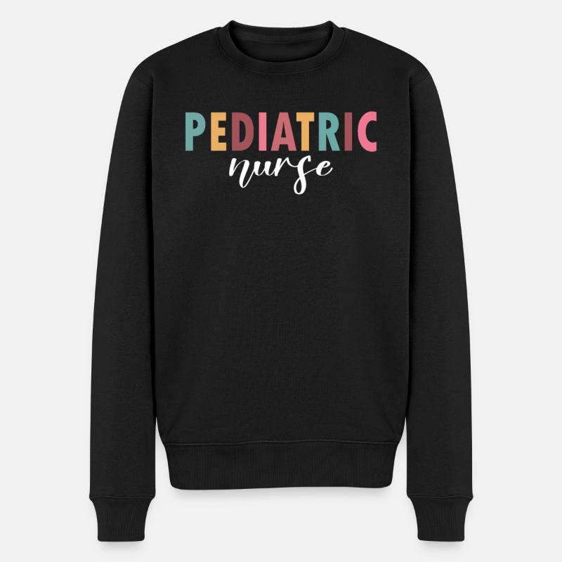 Das Leben einer Kinderkrankenschwester - Männer Premium Bio Pullover - Schwarz