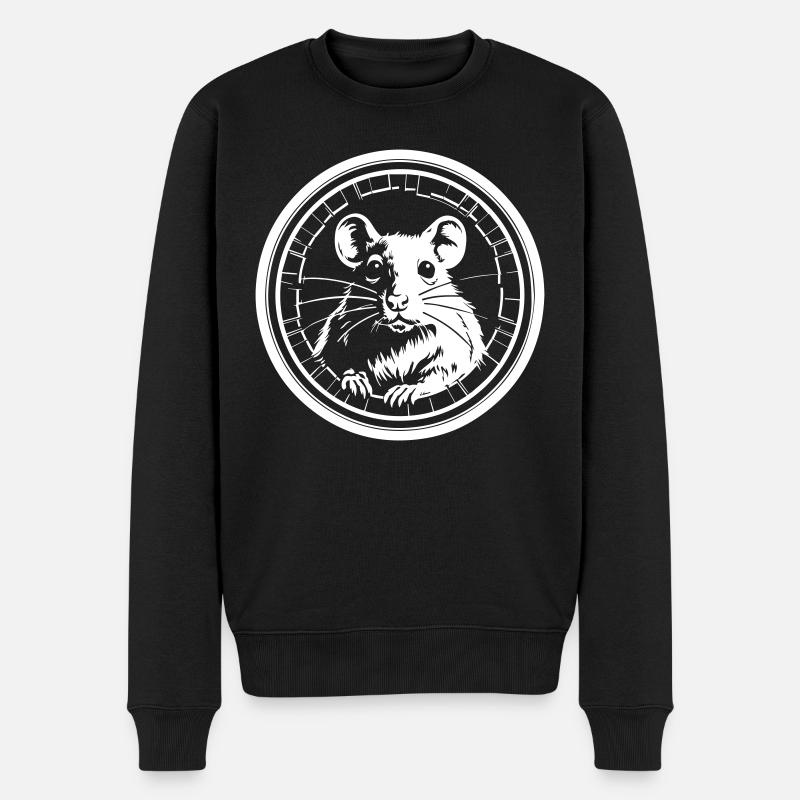 souris - Pull Premium bio Homme - noir