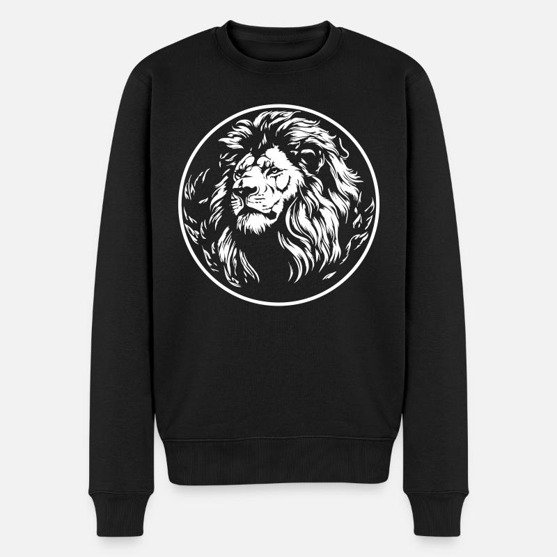 Lion - Pull Premium bio Homme - noir