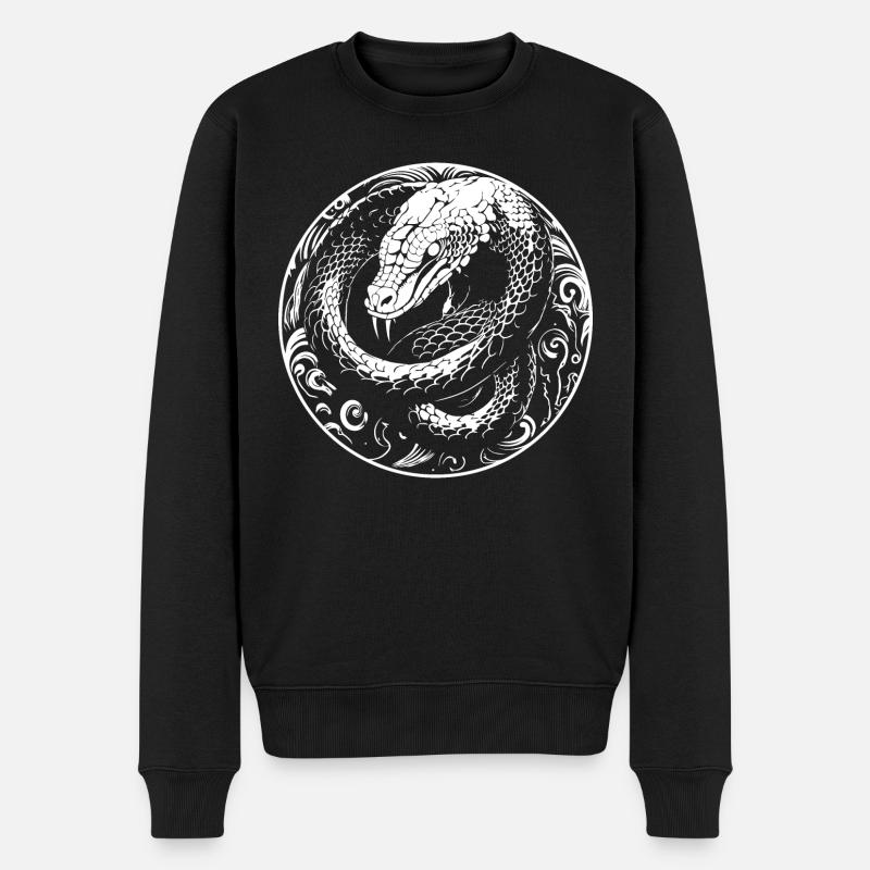 Serpent - Pull Premium bio Homme - noir