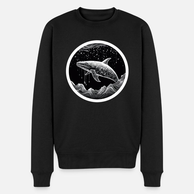 Baleine - Pull Premium bio Homme - noir