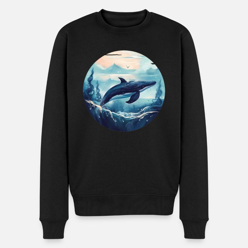 Baleine - Pull Premium bio Homme - noir