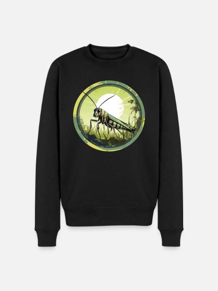 Grasshopper - Men's Premium Organic Jumper - black