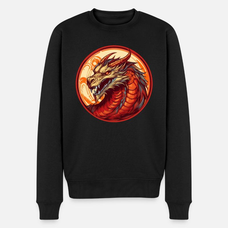 Dragon - Pull Premium bio Homme - noir