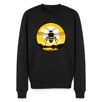 Abeille - Pull Premium bio Homme - noir - Devant - Nico (187cm)