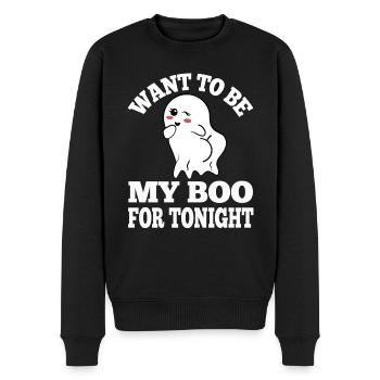 Sassy Ghost Booty Flirt Women's Halloween Fun - Männer Premium Bio Pullover - Schwarz - Vorne - Nico (187cm)