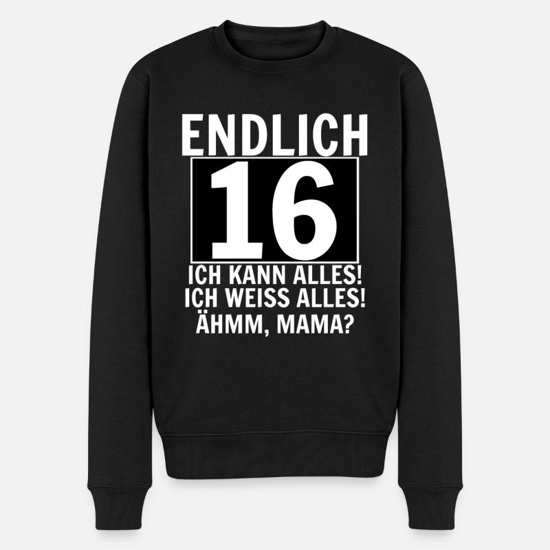 16e anniversaire - Pull Premium bio Homme - noir