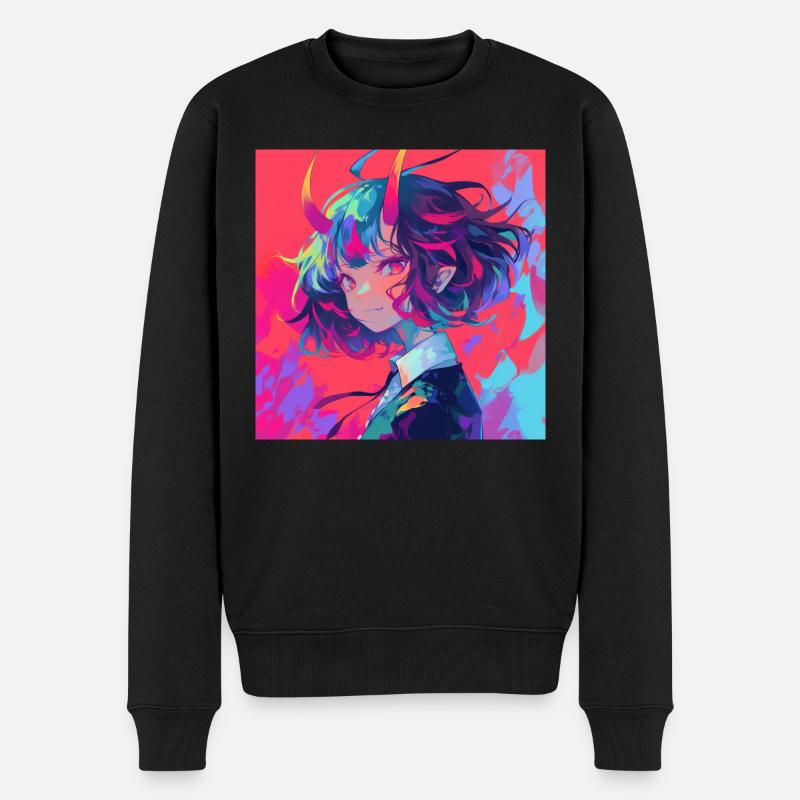 Anime Demon, Waifu, Japon - Pull Premium bio Homme - noir