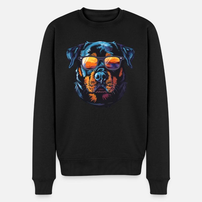 Chien Rottweiler - Pull Premium bio Homme - noir