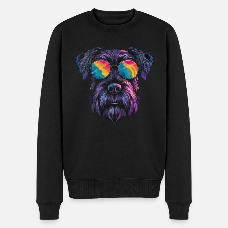 Schnauzer Géant, Schnauzer Géant, Chien - Pull Premium bio Homme - noir