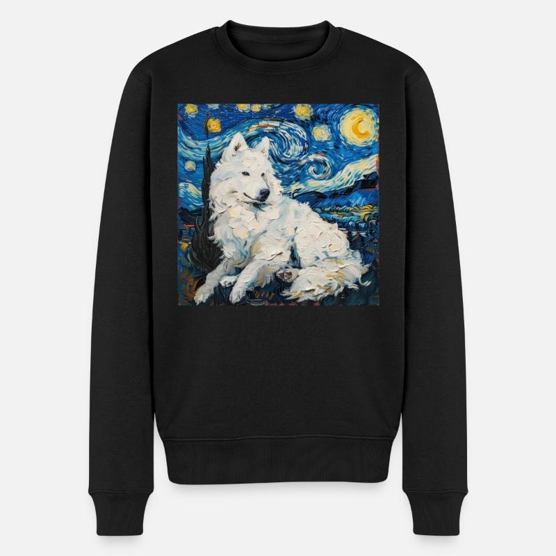 Samojed, samojed, hund, gave, hundeelsker - Premium økologisk genser for menn - svart