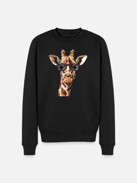 Giraffe Funny Summer - Men's Premium Organic Jumper - black