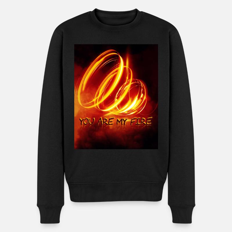 TU ES MON FEU - Pull Premium bio Homme - noir