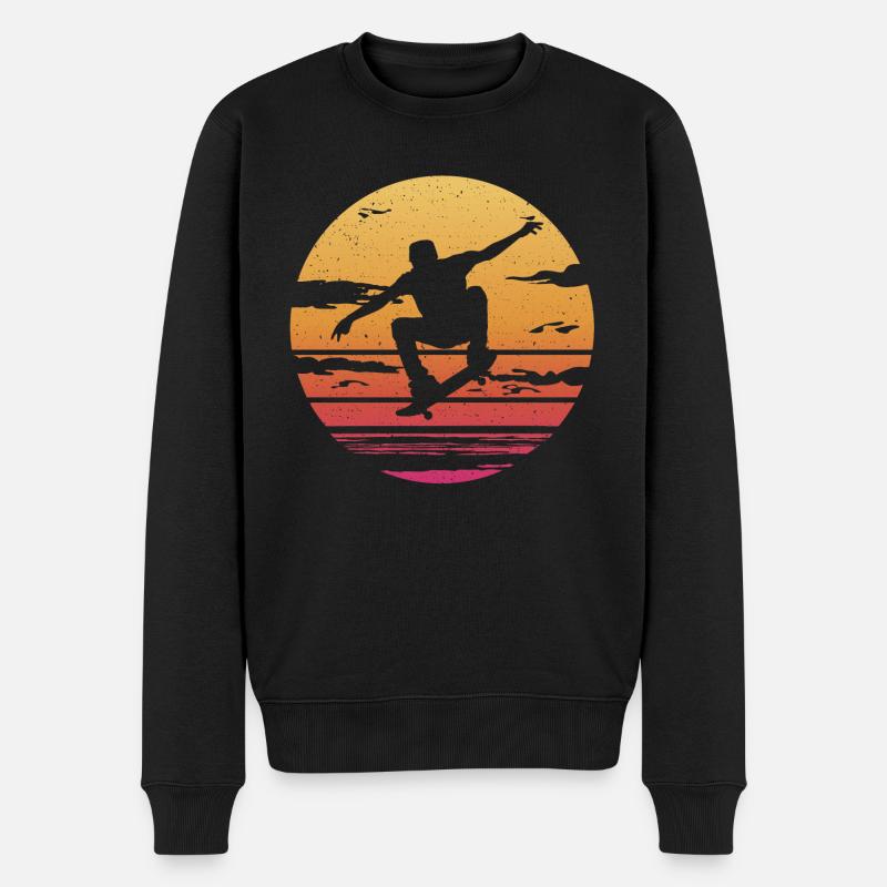 Figures de skateboard Patinage Skateboard Skater - Pull Premium bio Homme - noir
