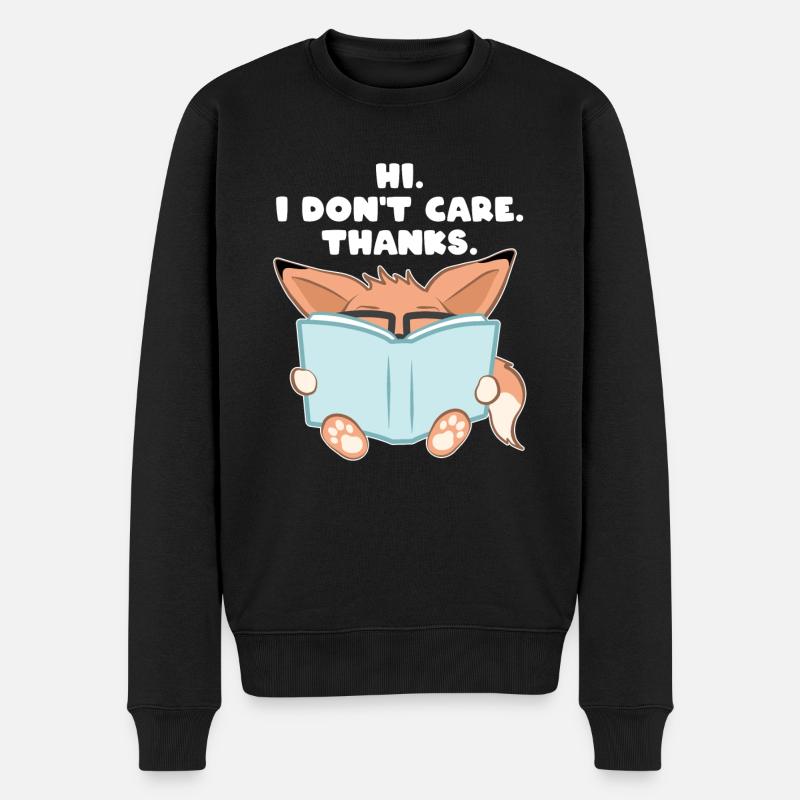 Nerd Fuchs - Pull Premium bio Homme - noir