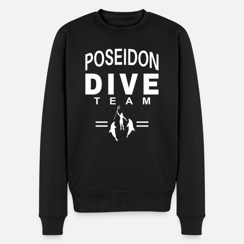 Équipe de plongée Poséidon - Pull Premium bio Homme - noir