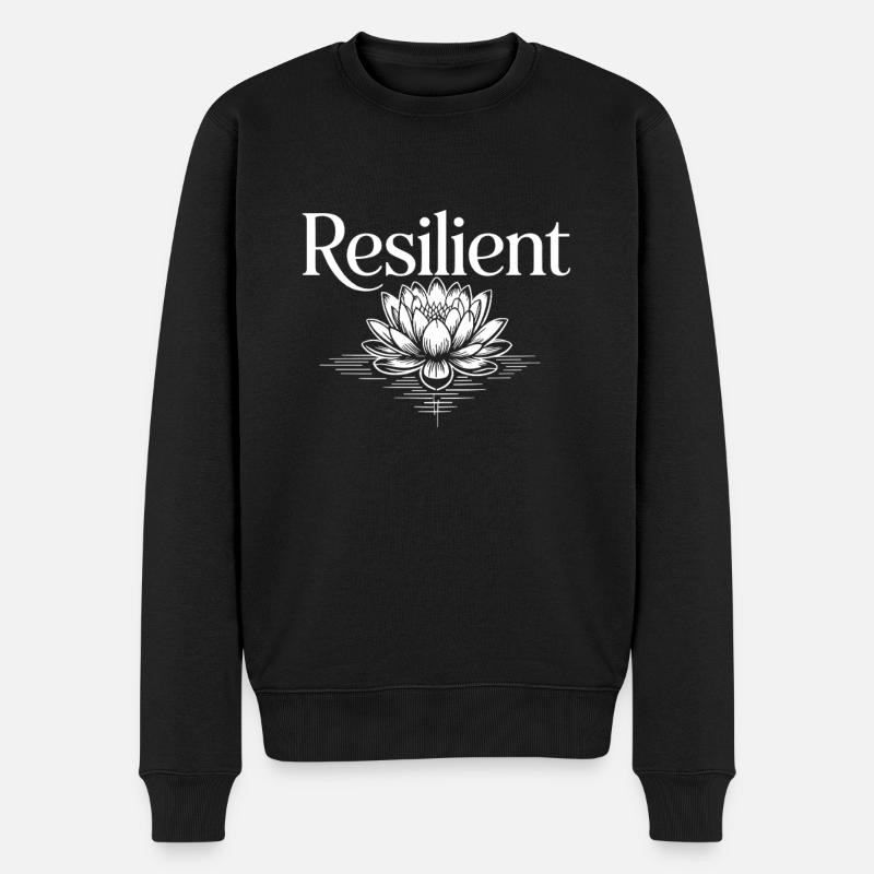 Résilience Santé mentale Motivation Résilience - Pull Premium bio Homme - noir