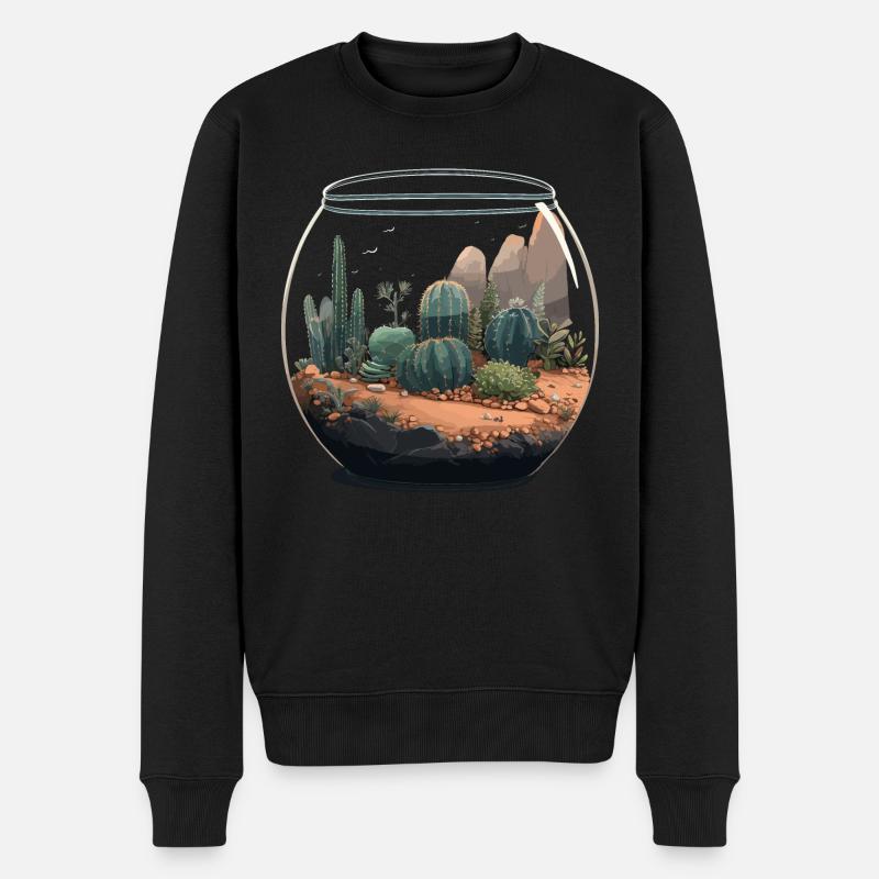 Faunarium cactus cactus glass - Pull Premium bio Homme - noir