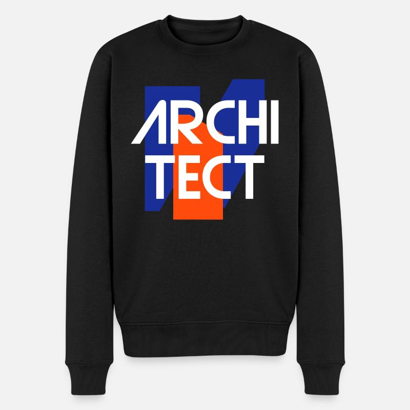 Architecte (figures géométriques) - Pull Premium bio Homme - noir