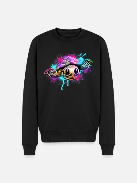Turtle - Men's Premium Organic Jumper - black