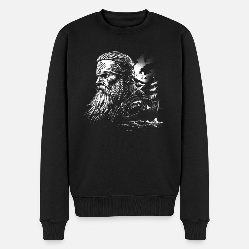 Vikings Scandinave Marins - Pull Premium bio Homme - noir