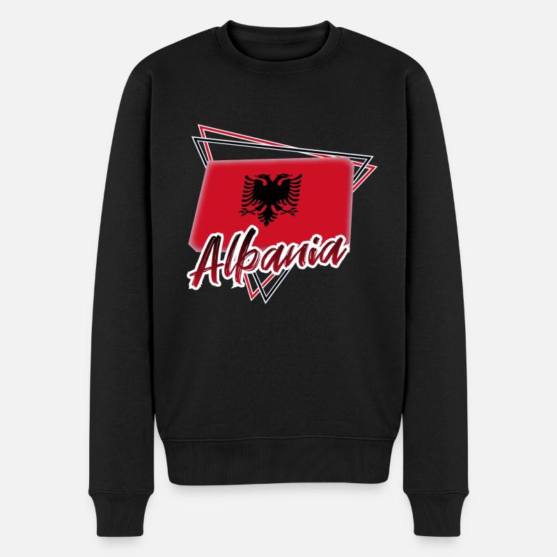 Albanie - Pull Premium bio Homme - noir