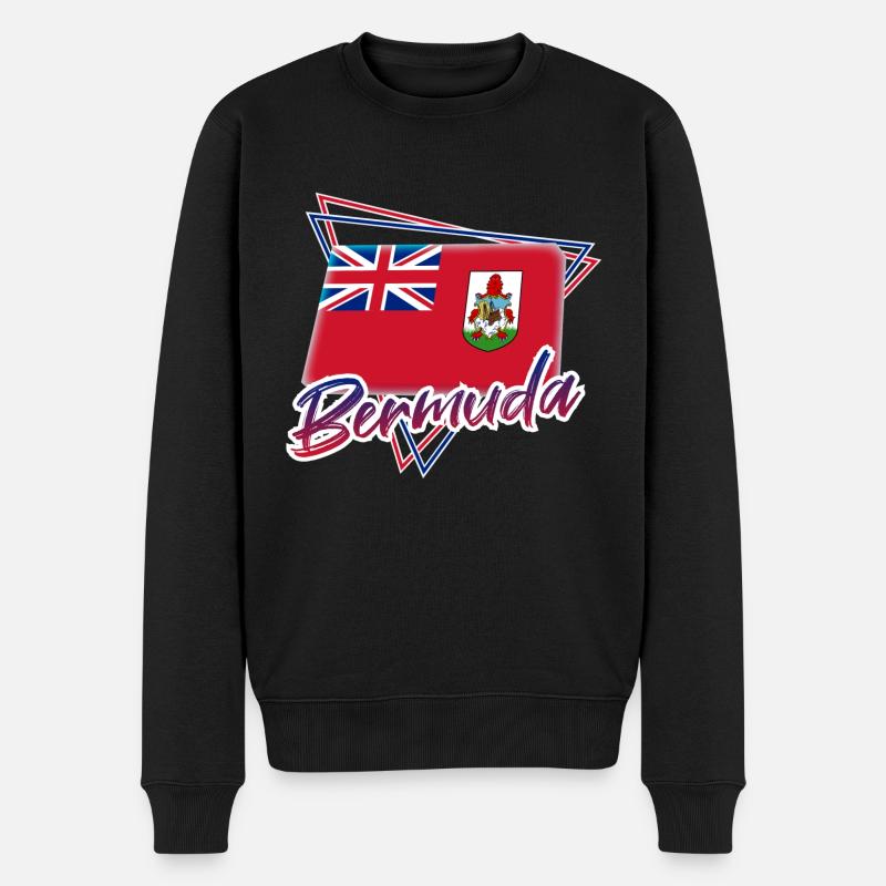 Bermuda - Männer Premium Bio Pullover - Schwarz