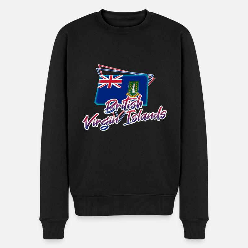 Îles Vierges britanniques - Pull Premium bio Homme - noir