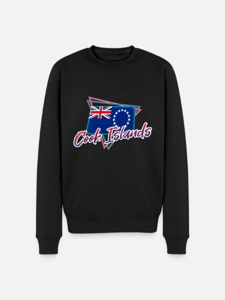 Cookinseln - Männer Premium Bio Pullover - Schwarz