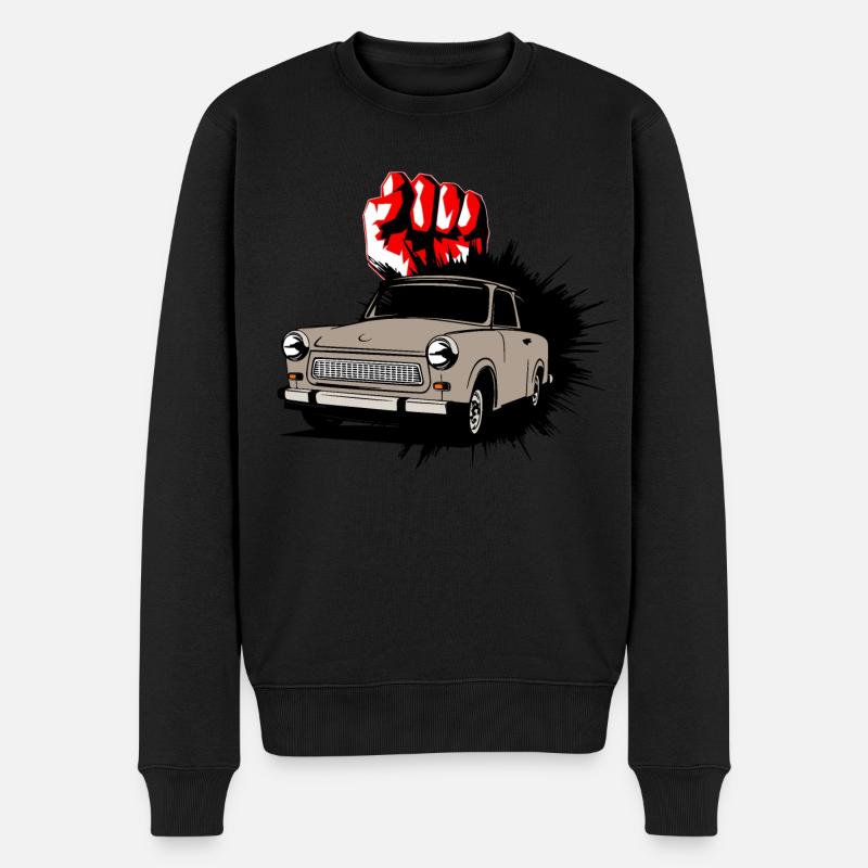 Trabant Trabi Auto - Männer Premium Bio Pullover - Schwarz