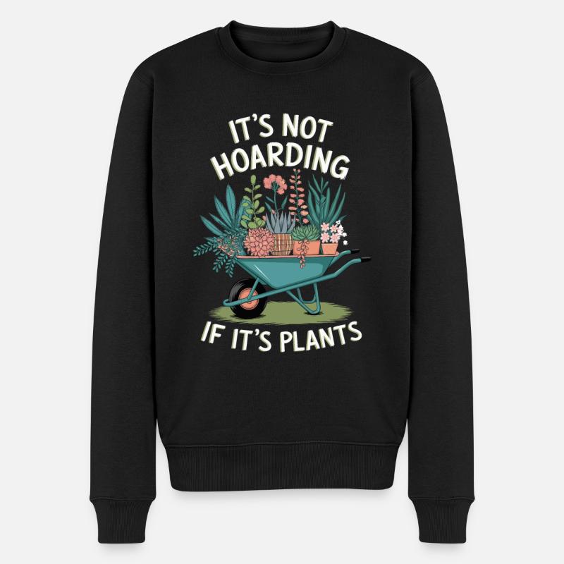 Gartenarbeit Garten Gärtner Pflanzen - Männer Premium Bio Pullover - Schwarz