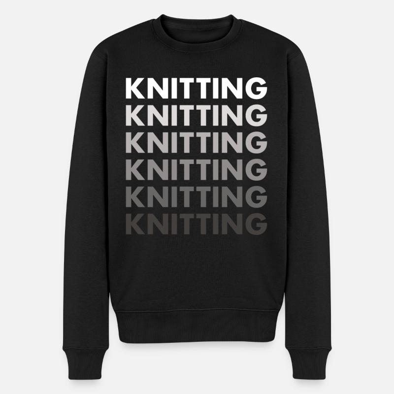Tricoteuse Tricot - Pull Premium bio Homme - noir