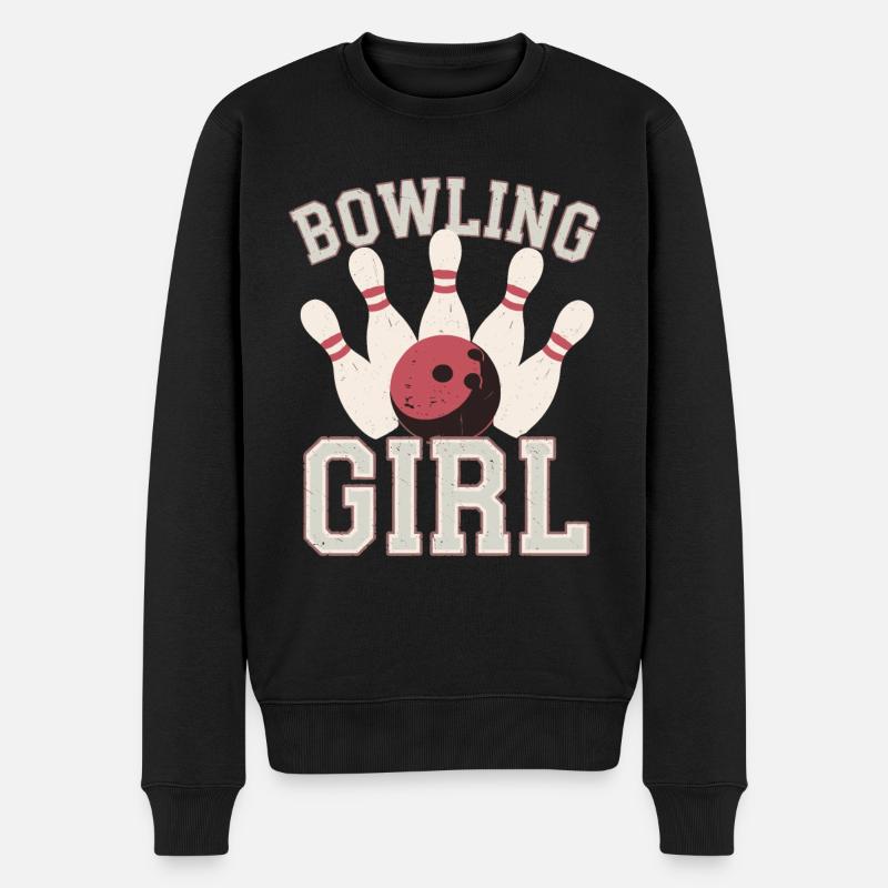 Bowling Girl Bowler - Pull Premium bio Homme - noir