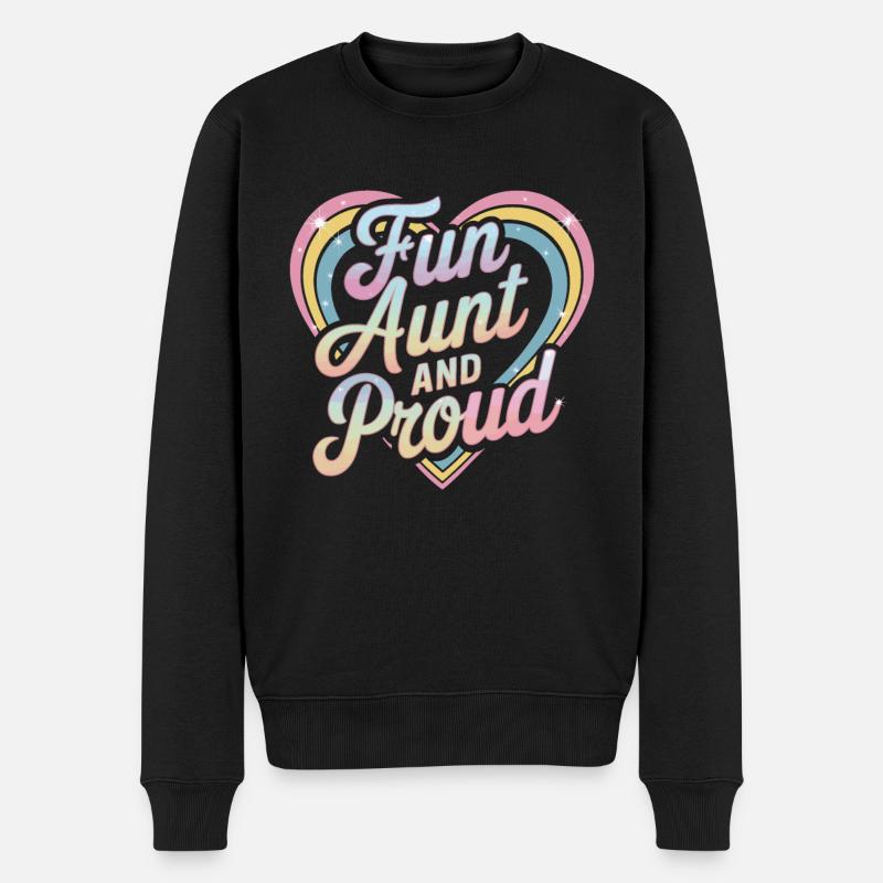 Tante - Männer Premium Bio Pullover - Schwarz