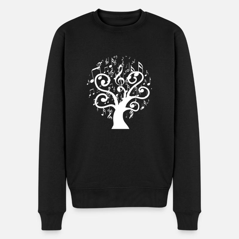 Löwenzahn Pusteblume Musical Musik Gärtner Florist - Männer Premium Bio Pullover - Schwarz