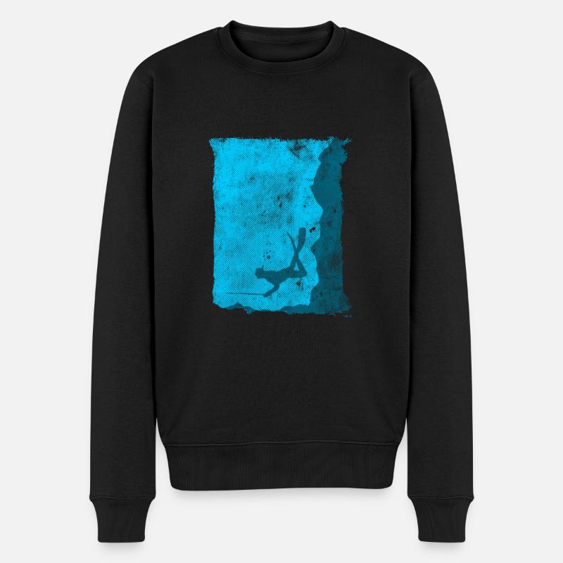 Taucher Speer Speerfischen Harpune - Männer Premium Bio Pullover - Schwarz