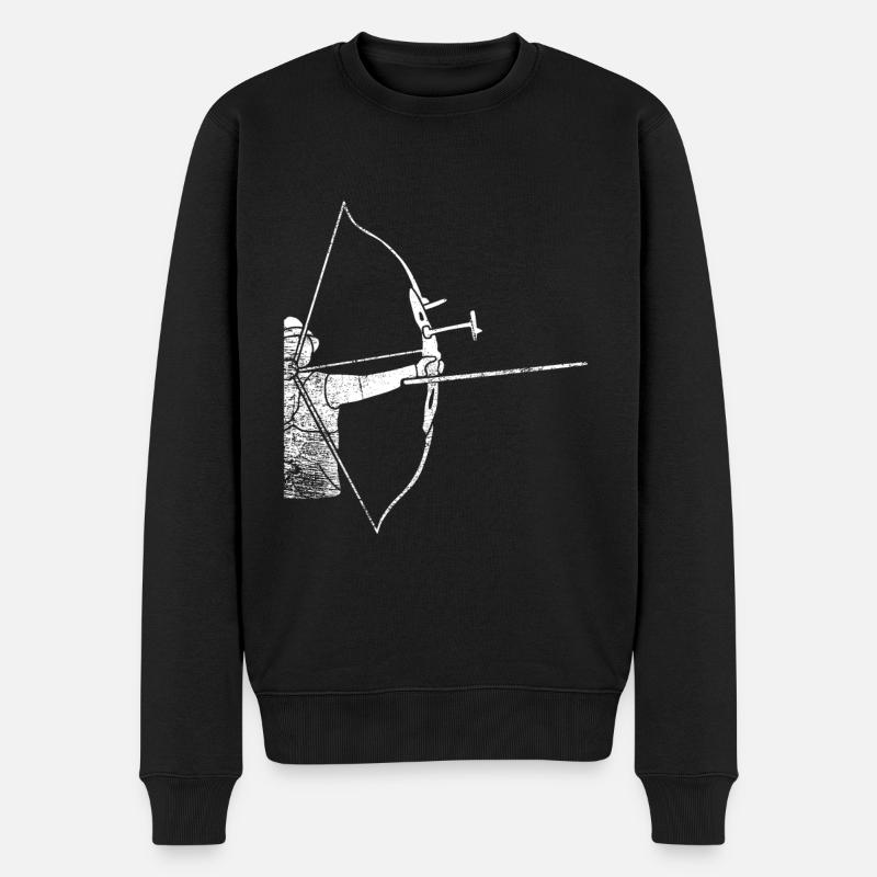 Grand arc d'archer - Pull Premium bio Homme - noir
