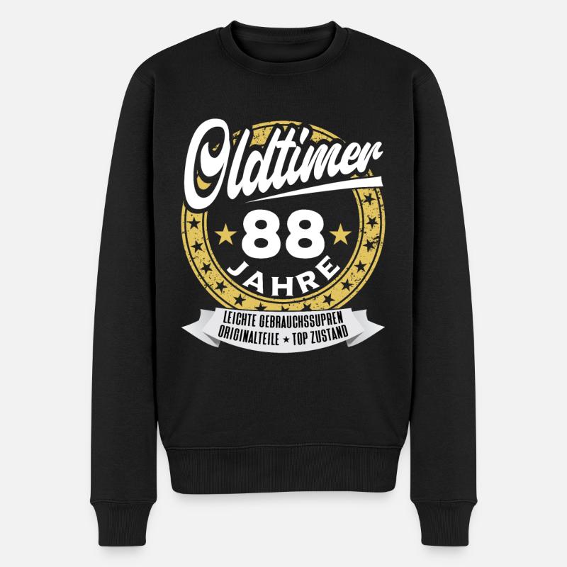 88 ans Oldtimer 88 ans - Pull Premium bio Homme - noir