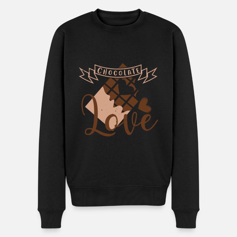 Chocolat Chocolat Amour - Pull Premium bio Homme - noir